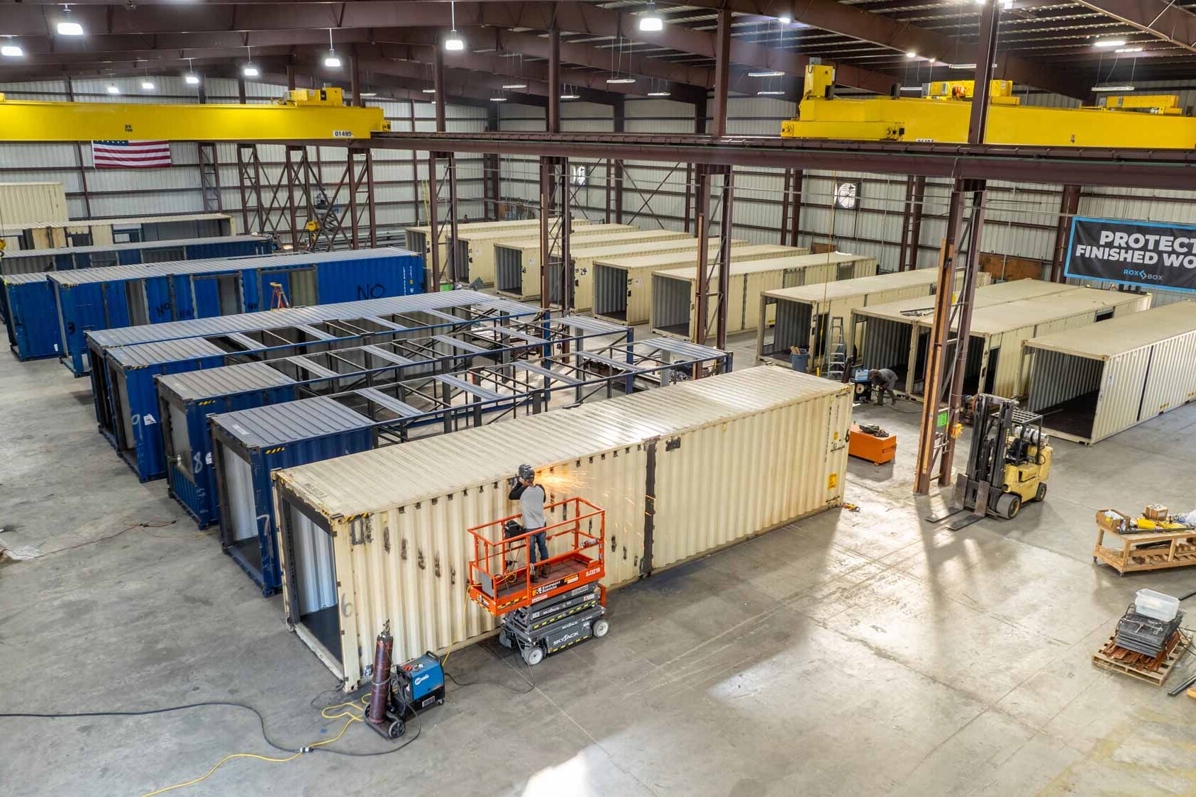 ROXBOX's manufacturing facility in Houston, Texas