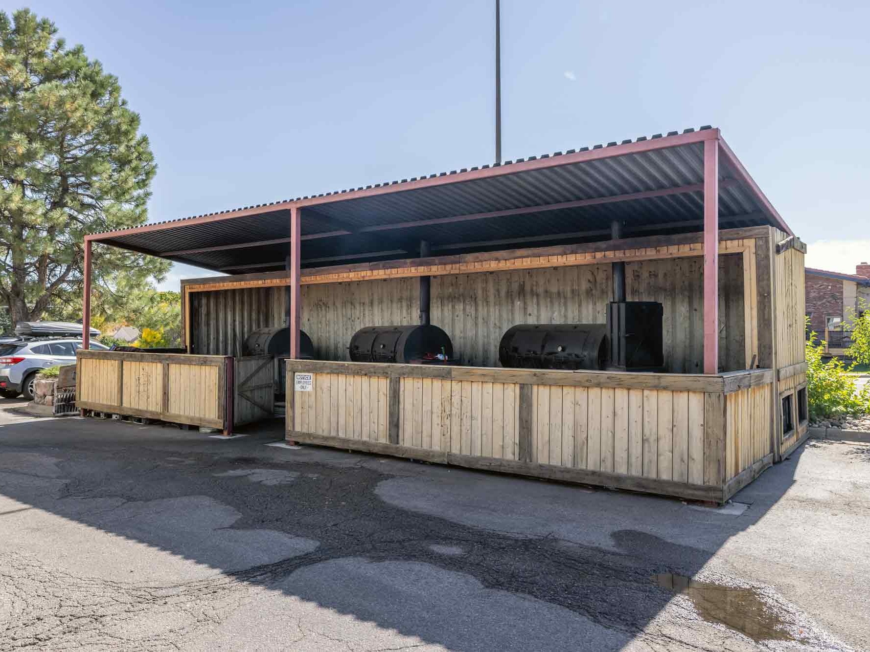Rolling Smoke BBQ Shipping Container Smokers Built by ROXBOX Containers